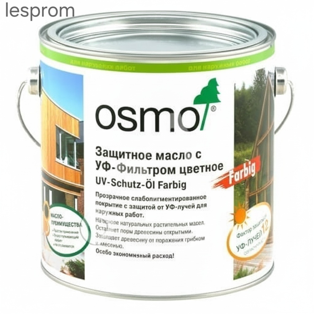Защитное масло с УФ-фильтром цветное OSMO UV-Schutz-Öl Farbig, 0,125 л